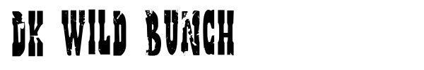 DK Wild Bunch font preview